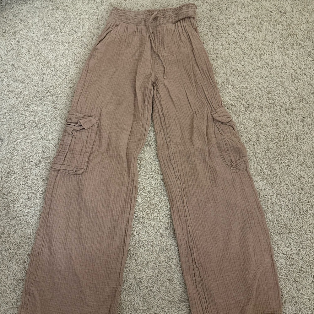 SO Tan Textured Pants